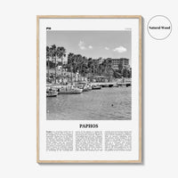 Paphos Print Black and White, Paphos Wall Art, Paphos Poster, Paphos Photo, Paphos Wall Décor, Πάφος, Baf, Cyprus, Pafos