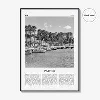 Paphos Print Black and White, Paphos Wall Art, Paphos Poster, Paphos Photo, Paphos Wall Décor, Πάφος, Baf, Cyprus, Pafos