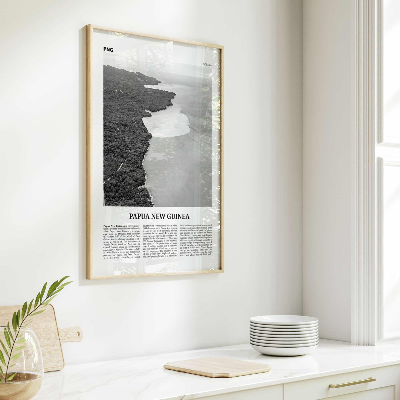 Papua New Guinea Print Black and White, Papua New Guinea Wall Art, Papua New Guinea Poster, Papua New Guinea Photo, Port Moresby, Oceania