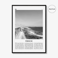 Paracas Print Black and White, Paracas Wall Art, Paracas Poster, Paracas Photo, Paracas Wall Décor, Paracas Map, Peru