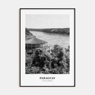 Paraguay Portrait B&W Poster