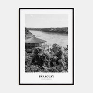 Paraguay Portrait B&W Poster