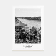 Paraguay Portrait B&W Poster