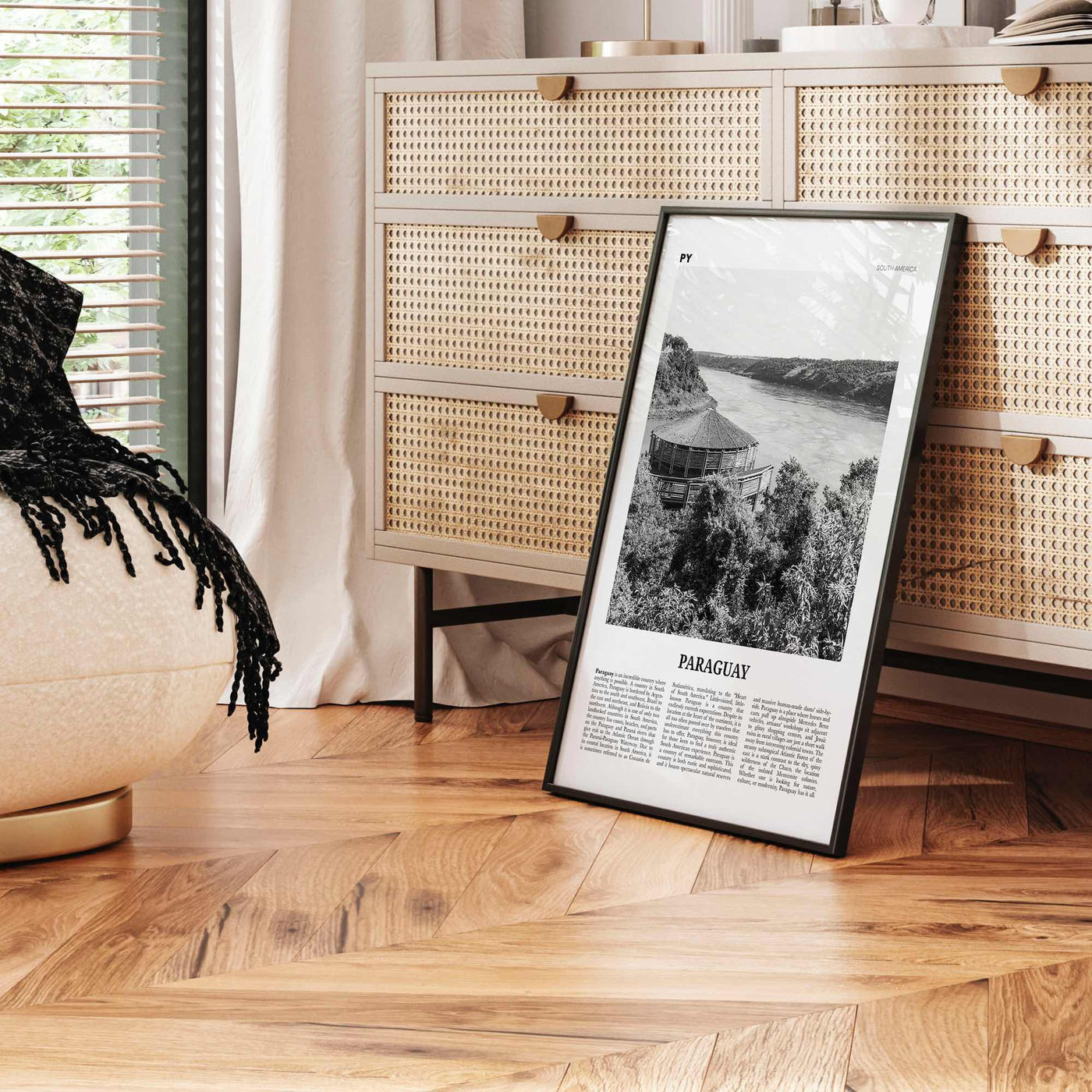 Paraguay Print Black and White No 1, Paraguay Wall Art, Paraguay Poster, Paraguay Photo, Paraguay Wall Decor, Asunción, South America