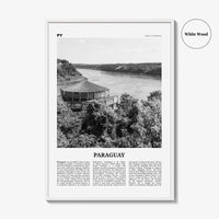 Paraguay Print Black and White No 1, Paraguay Wall Art, Paraguay Poster, Paraguay Photo, Paraguay Wall Decor, Asunción, South America