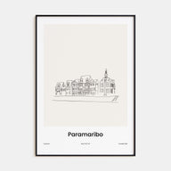 Paramaribo Drawn Poster