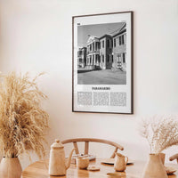 Paramaribo Print Black and White, Paramaribo Wall Art, Paramaribo Poster, Paramaribo Photo, Paramaribo Wall Décor, Paramaribo Map, Suriname