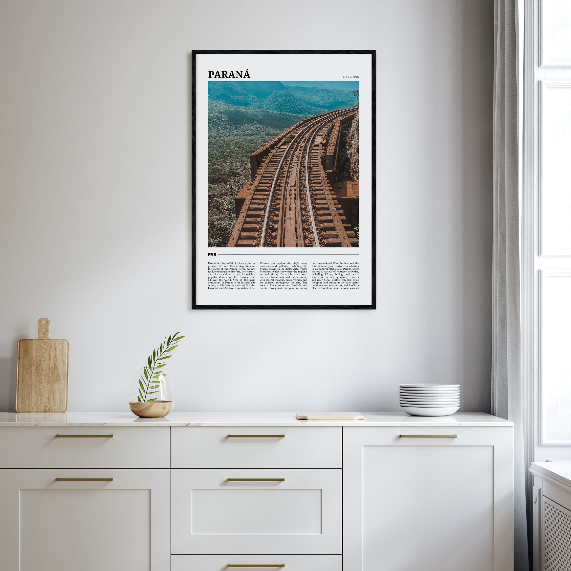 Paraná Travel Color Poster