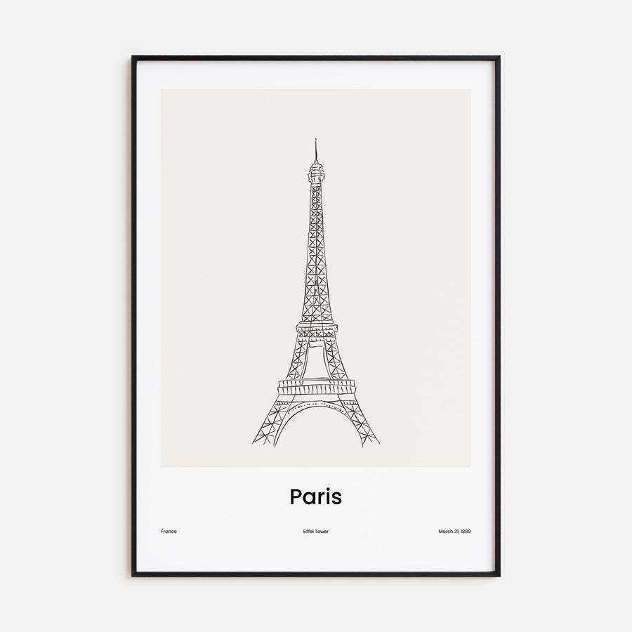 Paris Drawn No 1 Poster