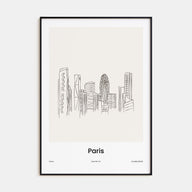 Paris Drawn No 4 Poster