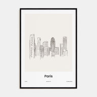Paris Drawn No 4 Poster