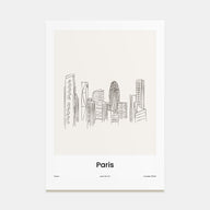 Paris Drawn No 4 Poster