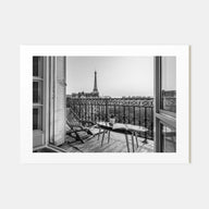 Paris Landscape B&W No 1 Poster