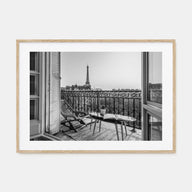 Paris Landscape B&W No 1 Poster