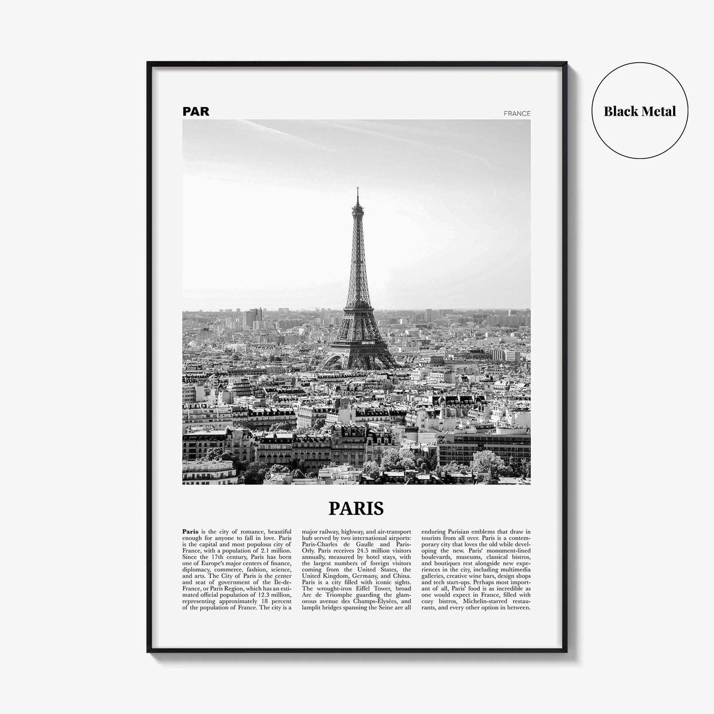 Paris Print Black and White No 1, Paris Wall Art, Paris Poster, Paris Photo, Paris Decor, Eiffel Tower, France, Île-de-France, Française