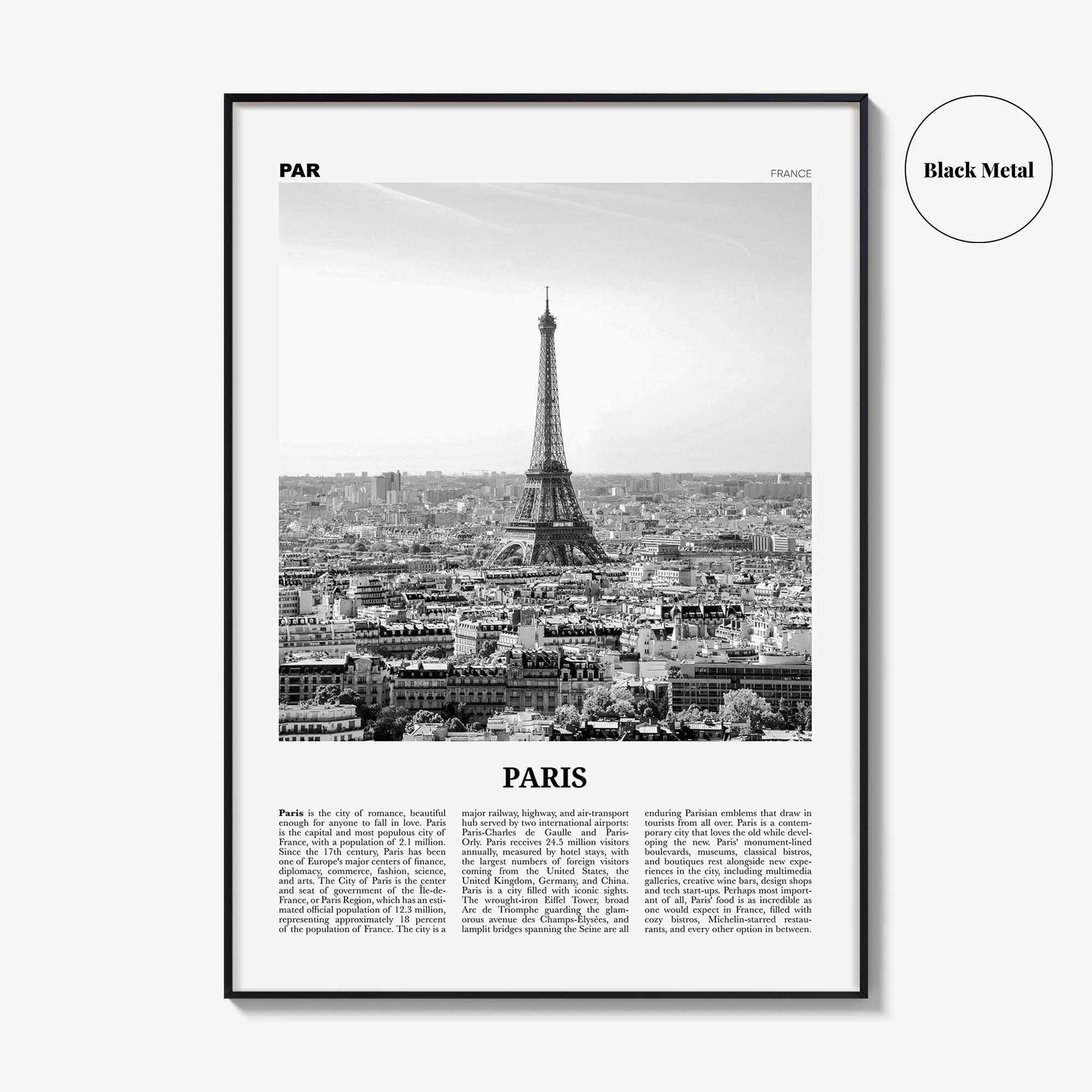 Paris Print Black and White No 1, Paris Wall Art, Paris Poster, Paris Photo, Paris Decor, Eiffel Tower, France, Île-de-France, Française