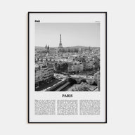 Paris Travel B&W No 2 Poster