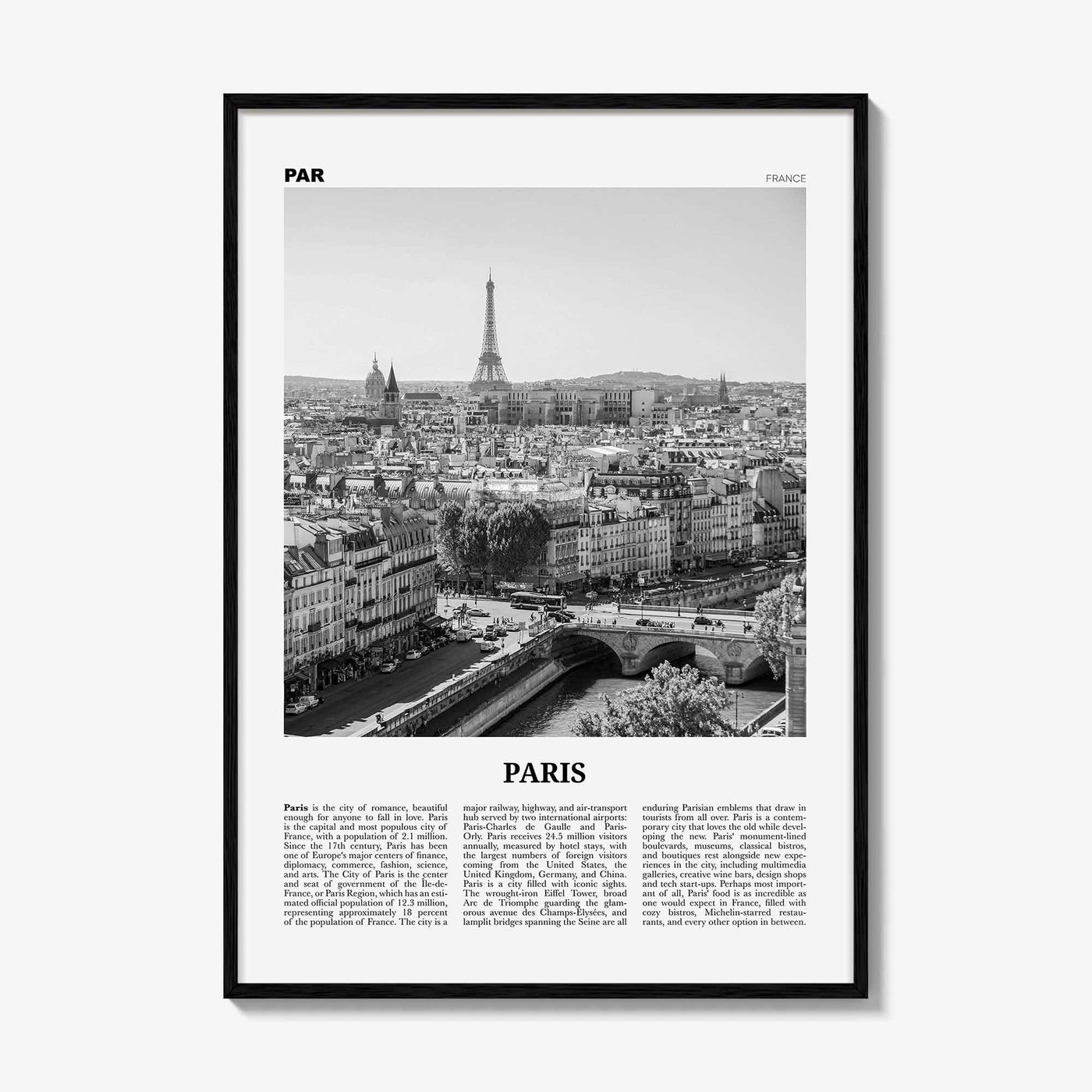 Paris Print Black and White No 2, Paris Wall Art, Paris Poster, Paris Photo, Paris Decor, Eiffel Tower, France, Île-de-France, Française