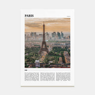 Paris Travel Color Poster