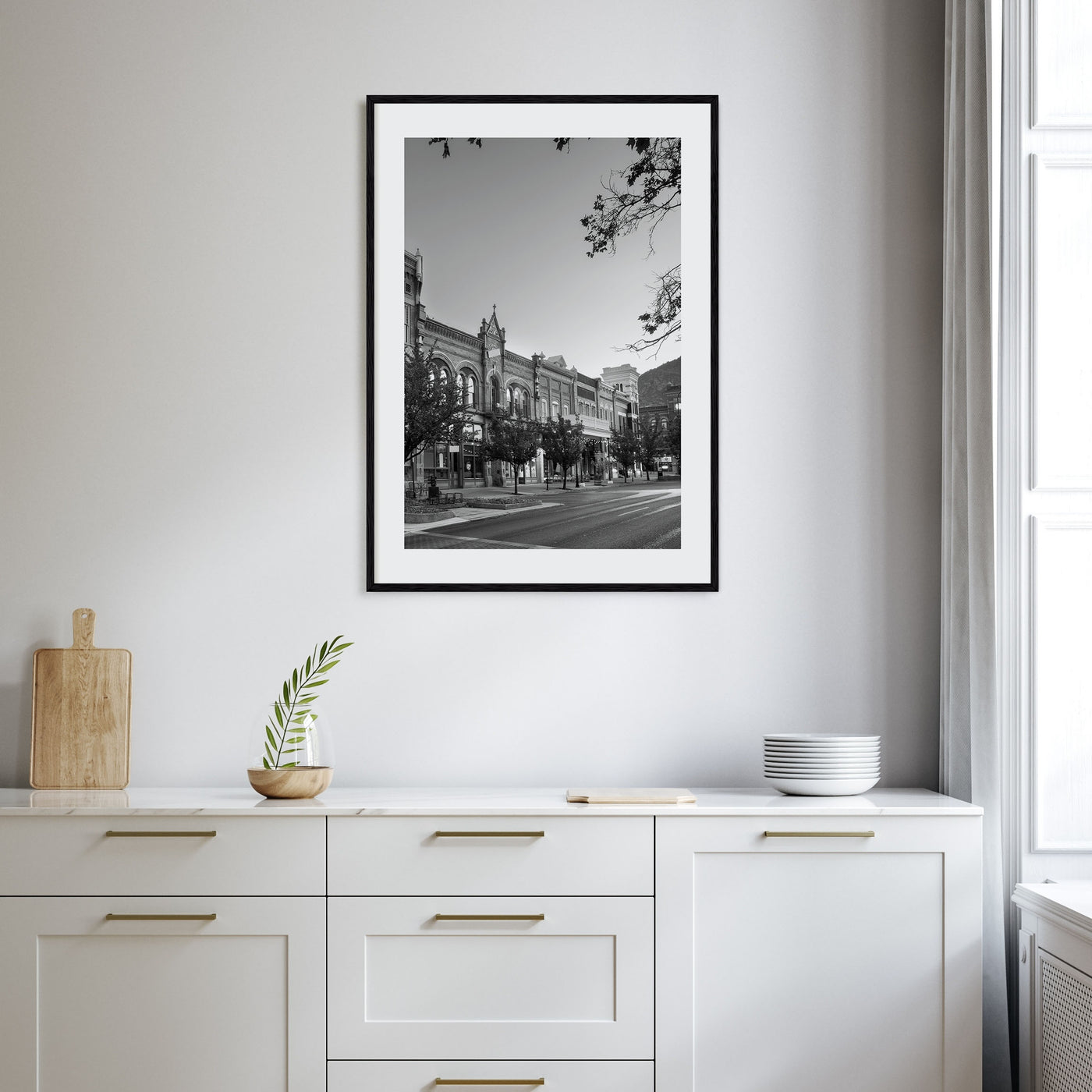 Park City Photo B&W Poster