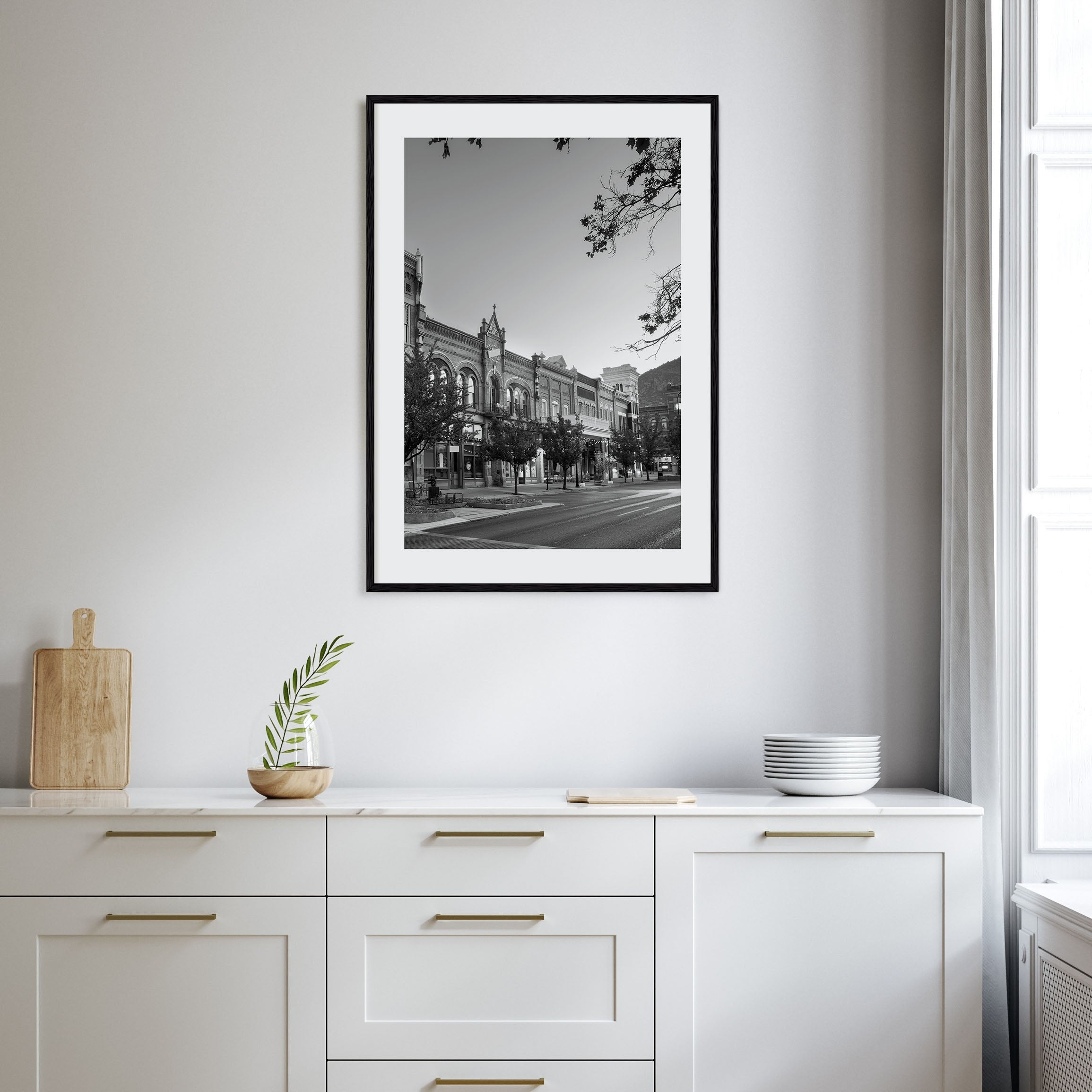 Park City Photo B&W Poster