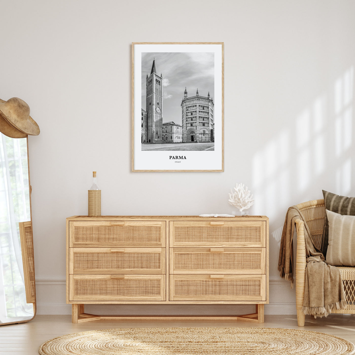 Parma Portrait B&W Poster