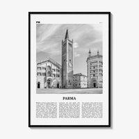 Parma Print Black and White, Parma Wall Art, Parma Poster, Parma Photo, Parma Map, Parma Wall Decor, Italy, Italia
