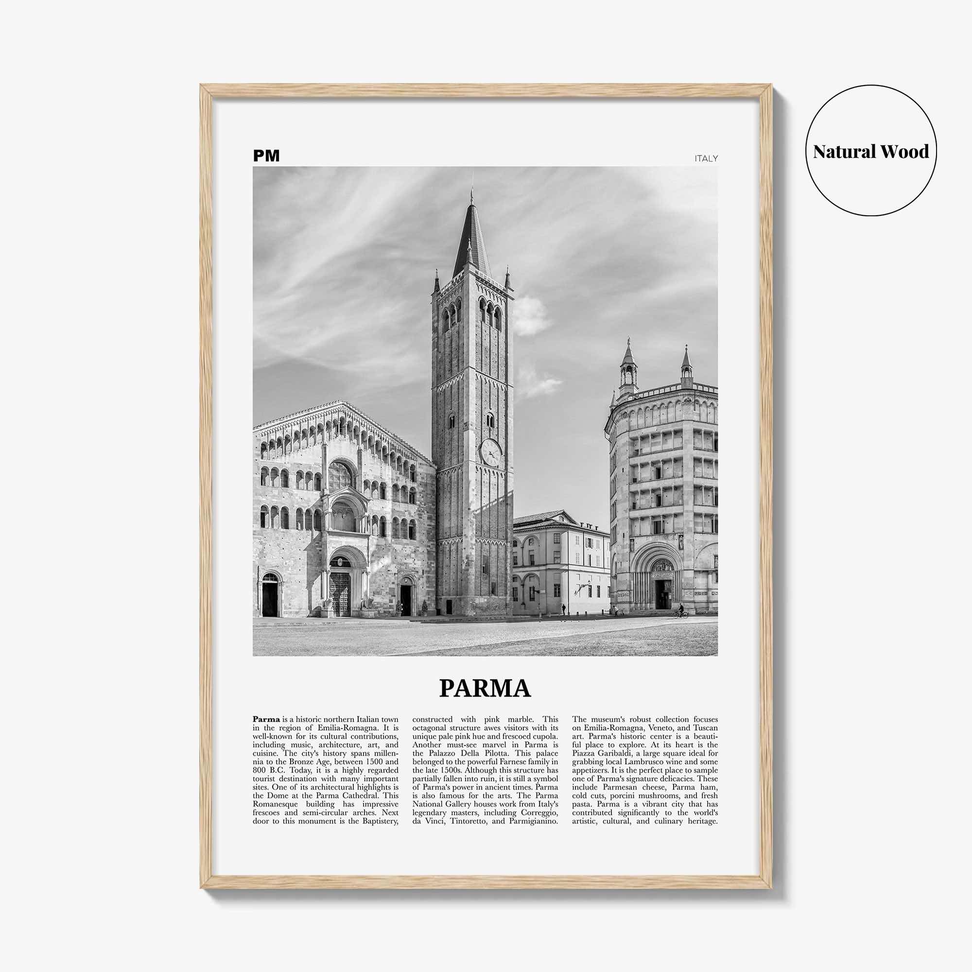 Parma Print Black and White, Parma Wall Art, Parma Poster, Parma Photo, Parma Map, Parma Wall Decor, Italy, Italia