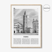 Parma Print Black and White, Parma Wall Art, Parma Poster, Parma Photo, Parma Map, Parma Wall Decor, Italy, Italia