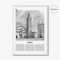 Parma Print Black and White, Parma Wall Art, Parma Poster, Parma Photo, Parma Map, Parma Wall Decor, Italy, Italia