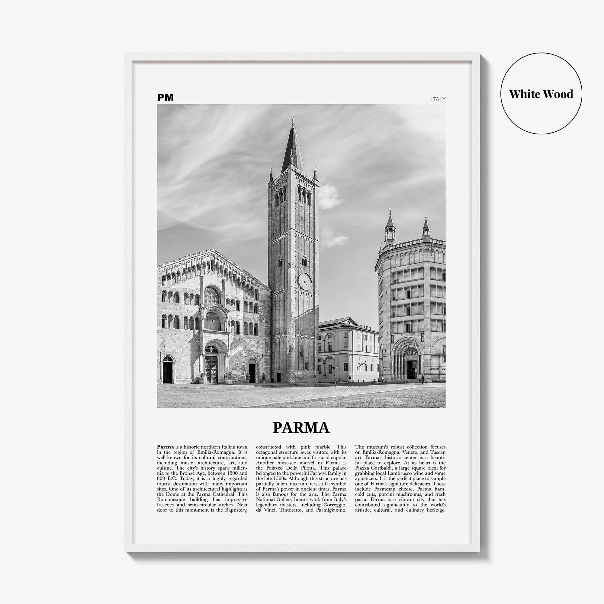 Parma Print Black and White, Parma Wall Art, Parma Poster, Parma Photo, Parma Map, Parma Wall Decor, Italy, Italia