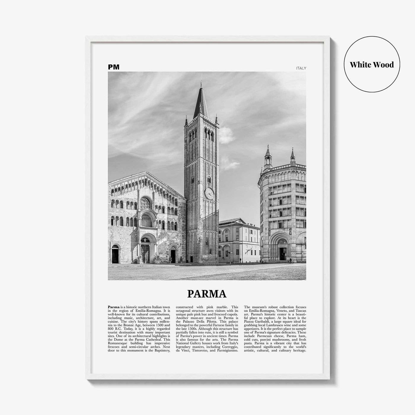Parma Print Black and White, Parma Wall Art, Parma Poster, Parma Photo, Parma Map, Parma Wall Decor, Italy, Italia