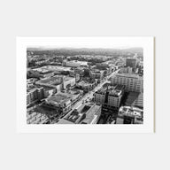 Pasadena Landscape B&W Poster