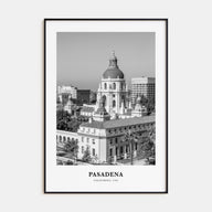 Pasadena Portrait B&W Poster