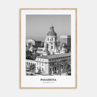 Pasadena Portrait B&W Poster