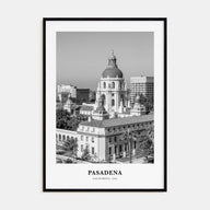 Pasadena Portrait B&W Poster