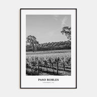 Paso Robles Portrait B&W Poster