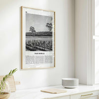 Paso Robles Print Black and White, Paso Robles Wall Art, Paso Robles Poster, Paso Robles Photo, Paso Robles Map, California, USA