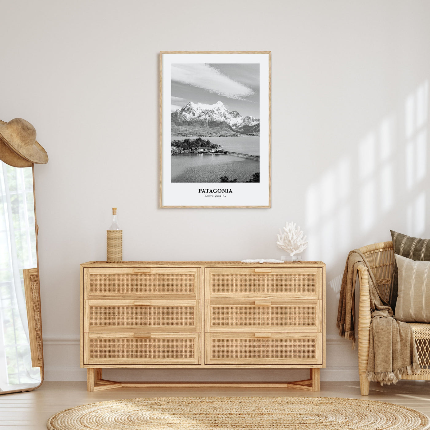 Patagonia Portrait B&W Poster