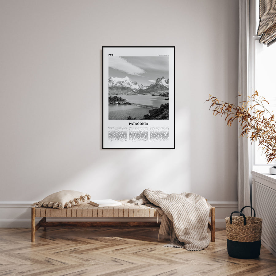 Patagonia Travel B&W Poster
