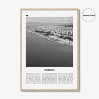 Patras Print Black and White, Patras Wall Art, Patras Poster, Patras Photo, Patras Wall Décor, Patras Map, Greece