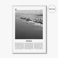 Patras Print Black and White, Patras Wall Art, Patras Poster, Patras Photo, Patras Wall Décor, Patras Map, Greece