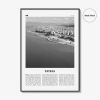 Patras Print Black and White, Patras Wall Art, Patras Poster, Patras Photo, Patras Wall Décor, Patras Map, Greece