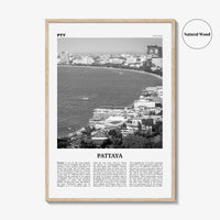 Pattaya Print Black and White, Pattaya Wall Art, Pattaya Poster, Pattaya Photo, Pattaya Wall Décor, Thailand, Chonburi, Bang Lamung