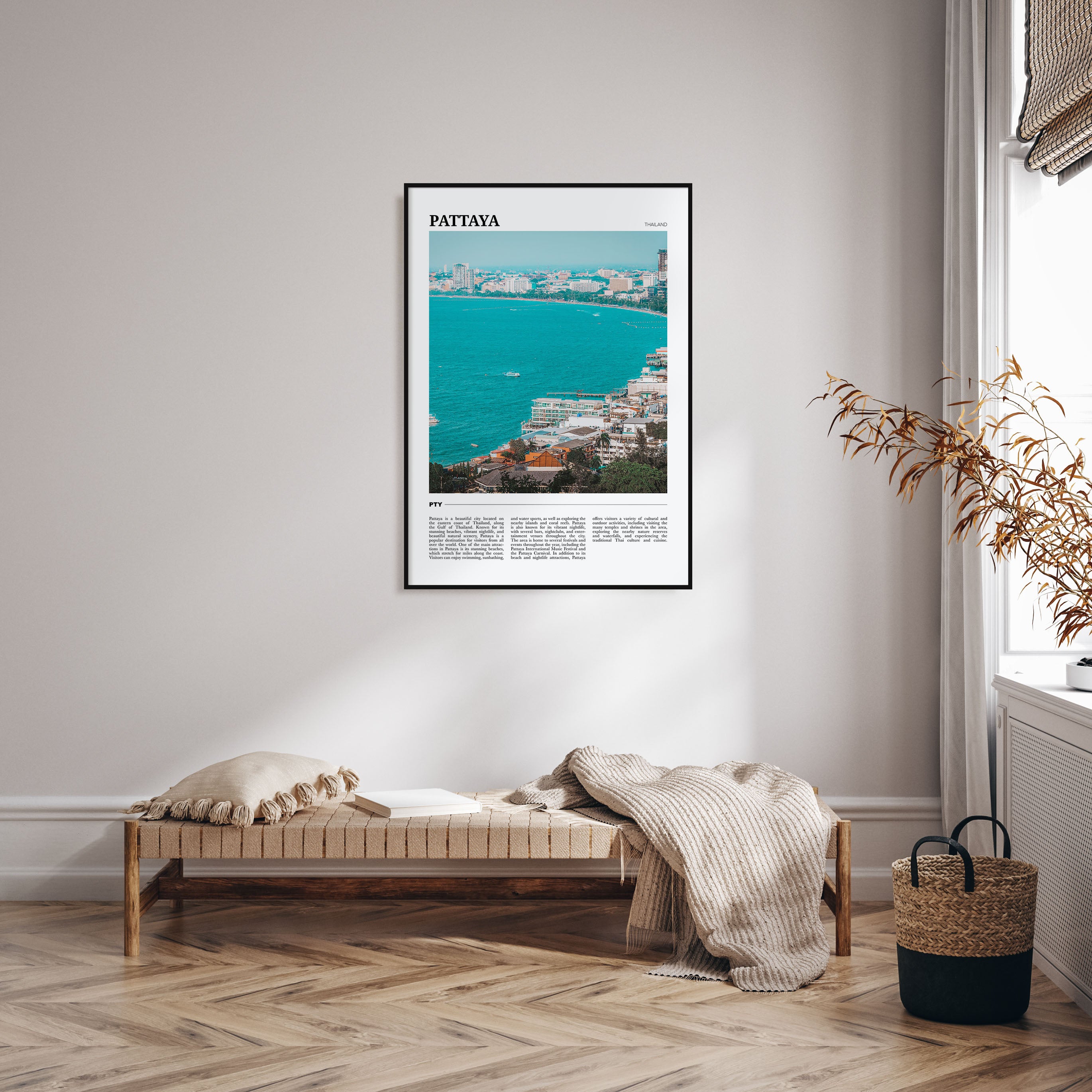Pattaya Travel Color Poster