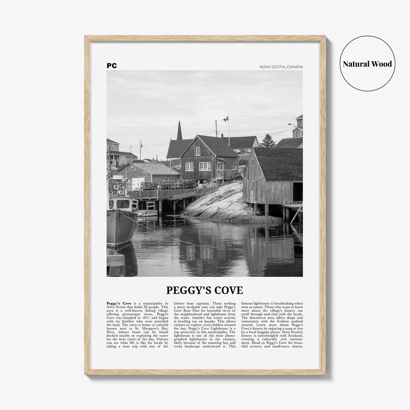 Peggys Cove Print Black and White, Peggy's Cove Wall Art, Peggy's Cove Poster, Peggy's Cove Photo, Peggy's Cove Décor, Nova Scotia, Canada