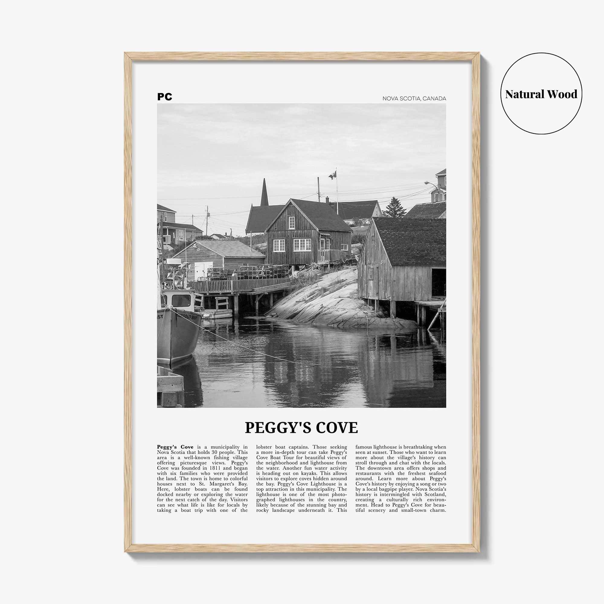 Peggys Cove Print Black and White, Peggy's Cove Wall Art, Peggy's Cove Poster, Peggy's Cove Photo, Peggy's Cove Décor, Nova Scotia, Canada