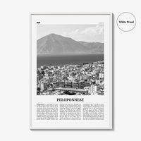 Peloponnese Print Black and White, Peloponnese Wall Art, Peloponnese Poster, Peloponnese Photo, Πελοπόννησος, Greece, Patras