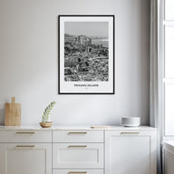 Penang Island Portrait B&W Poster