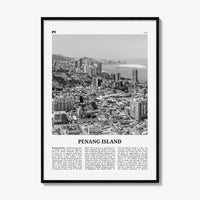 Penang Island Print Black and White, Penang Island Wall Art, Penang Island Poster, Penang Island Photo, Penang Island Wall Decor, Malaysia
